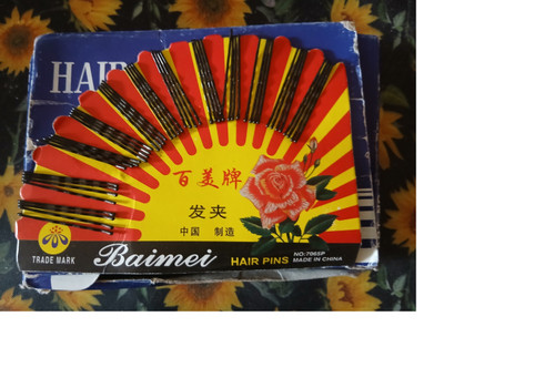 سنجاق سر مشکی سایز ۴ سانت ۴۸ عددی