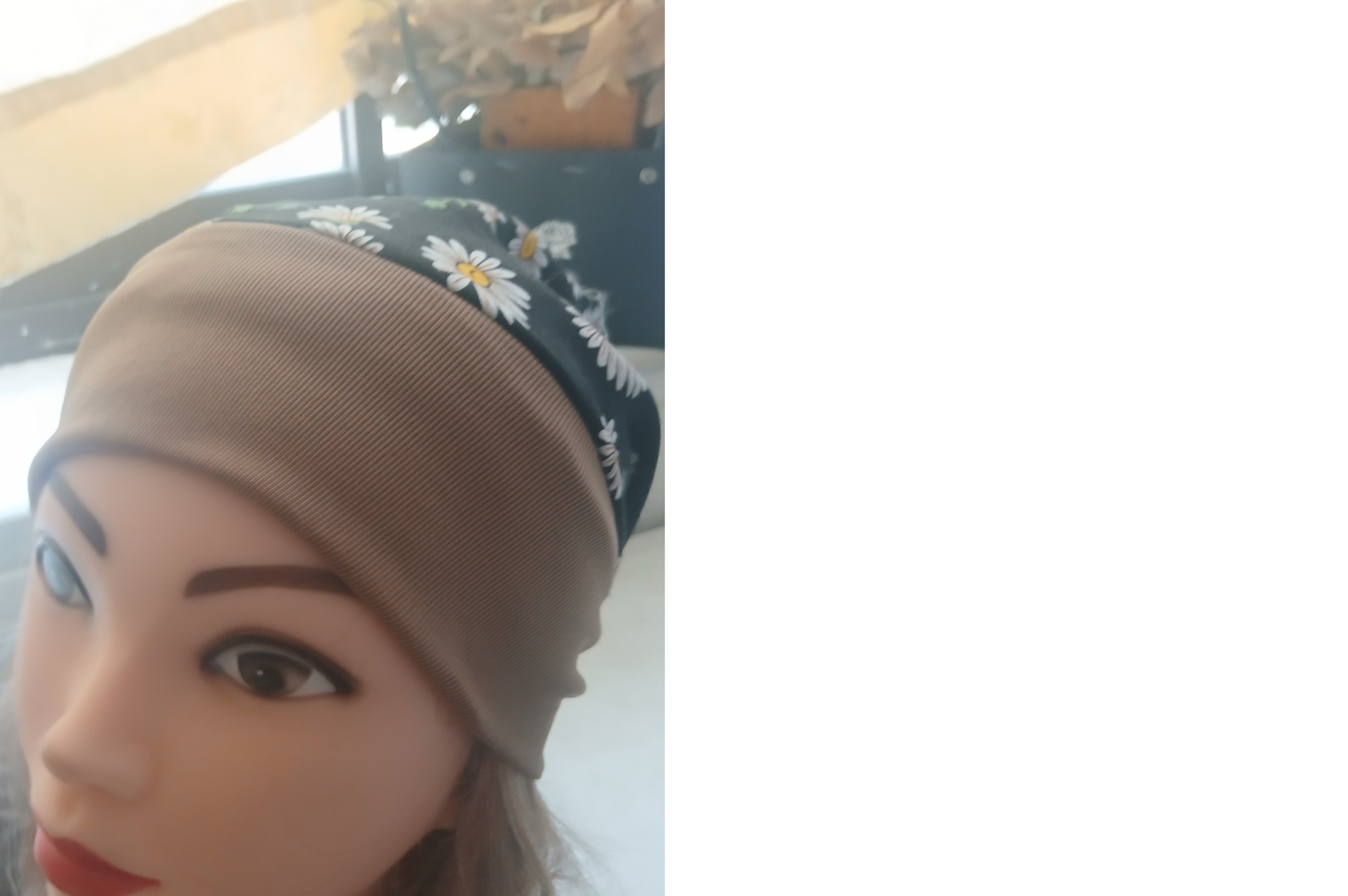 هد کلاهی ، هد کشباف و پارچه نخی ، هد عرض ۷سانتی کشباف نازک دولا.