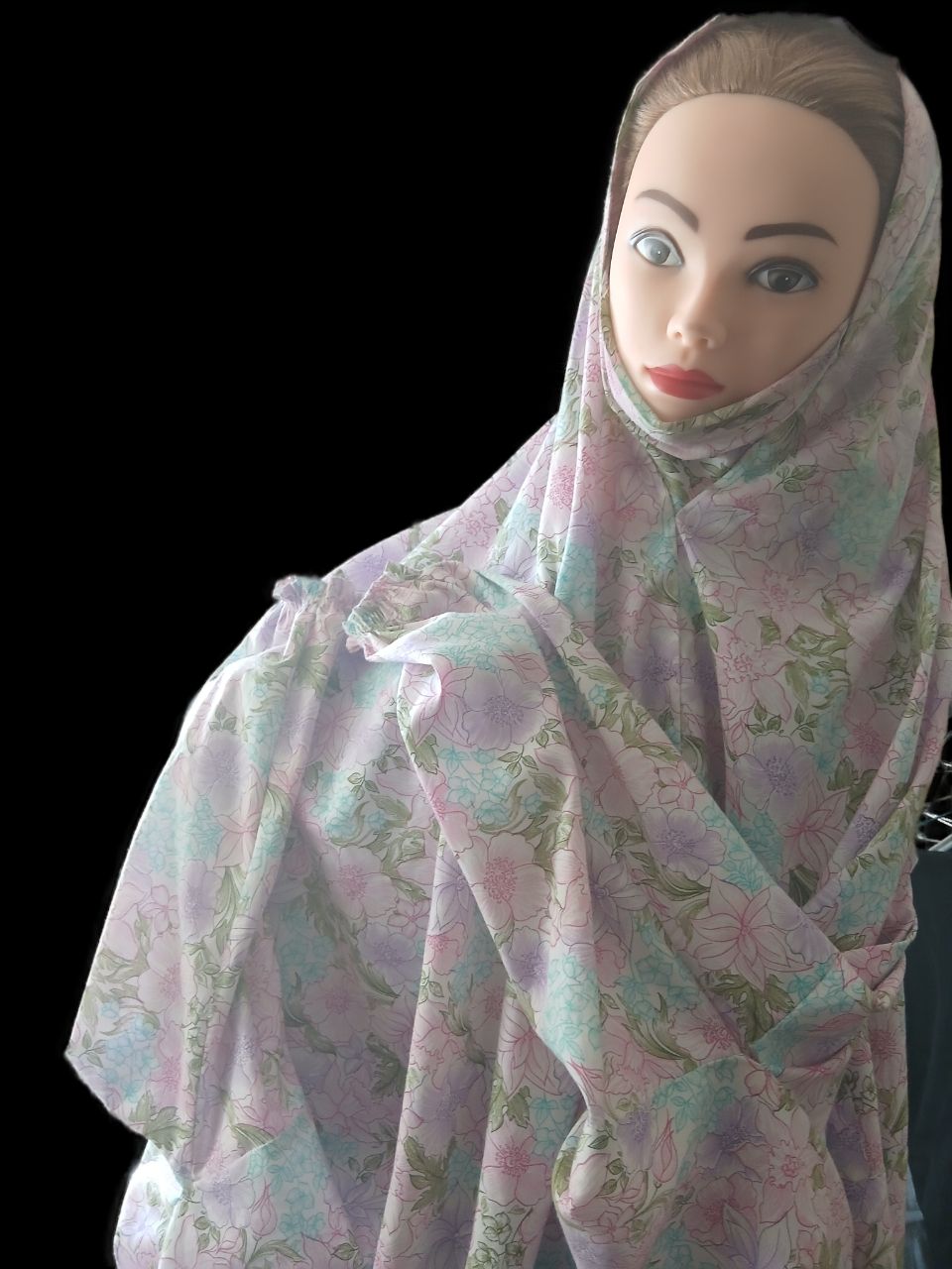 خرید چادر نماز آستین دار. تترون درجه ۱ زنانه - گلبانگ عشق