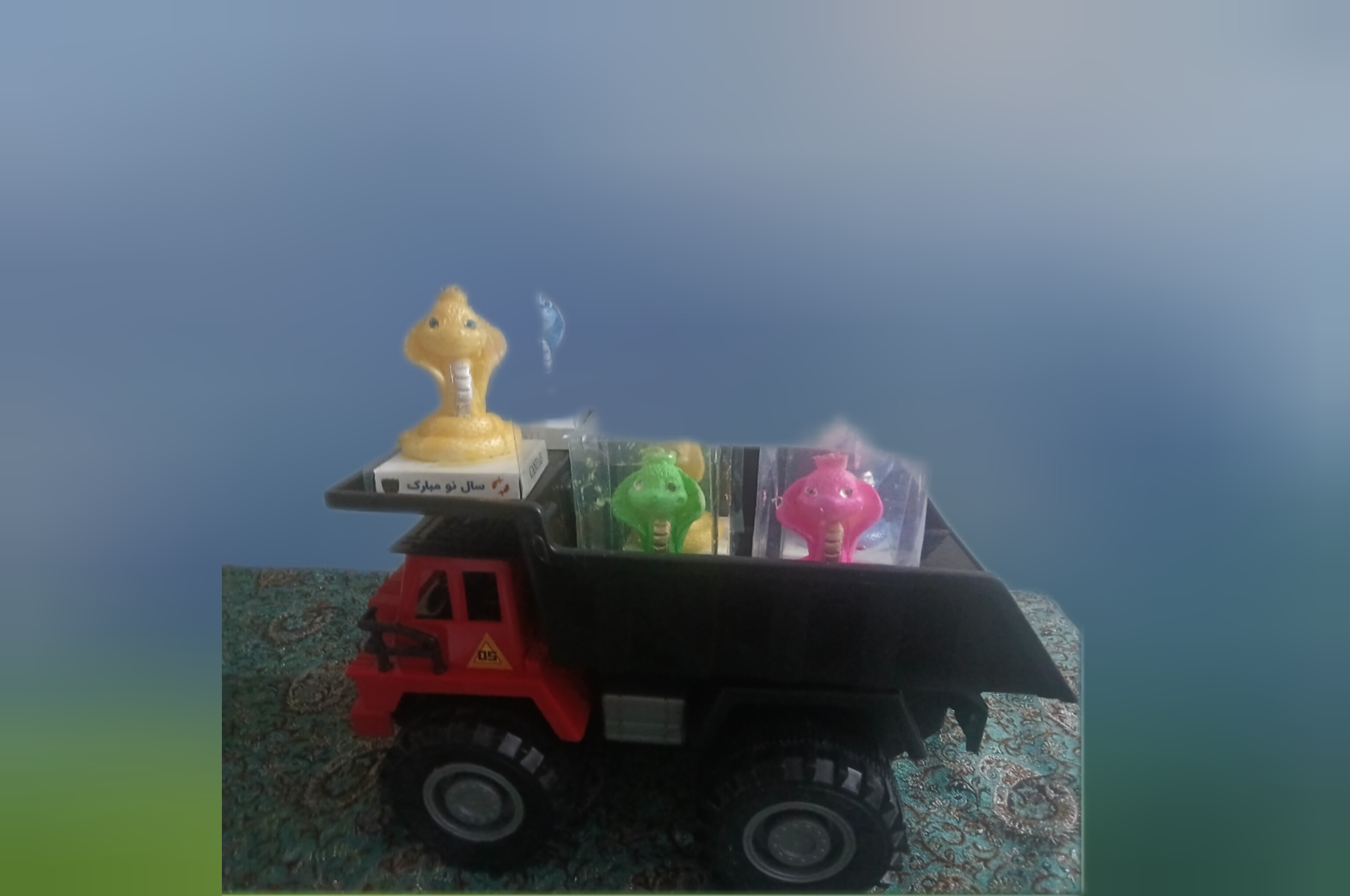 شمع مار ، آبی، سبز ، صورتی،زرد.‌طول ۷ س