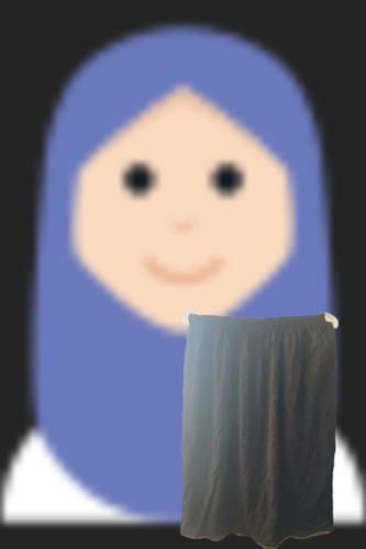 دامن نخی مشکی کوک پلیسه. طول ۸۵ سانت عرض۴۰ سانت