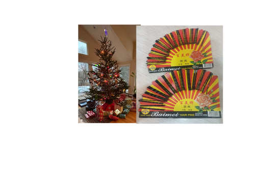 سنجاق سر مشکی سایز 5 سانت 48 عددی و 4 سانت 48 عددی