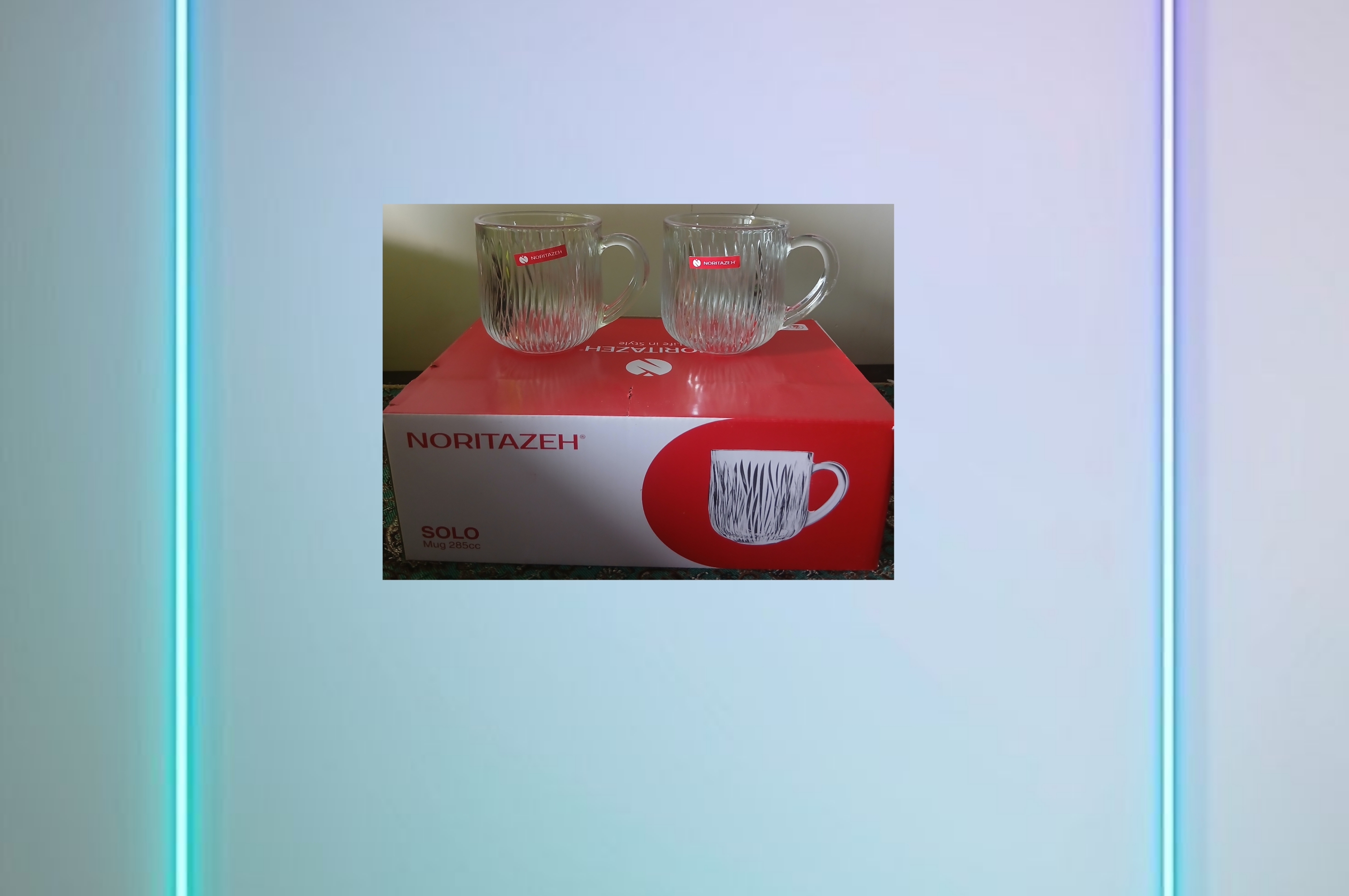 ماگ سولو 285سی سی، بلور شیشه ای،طول 8 سانت