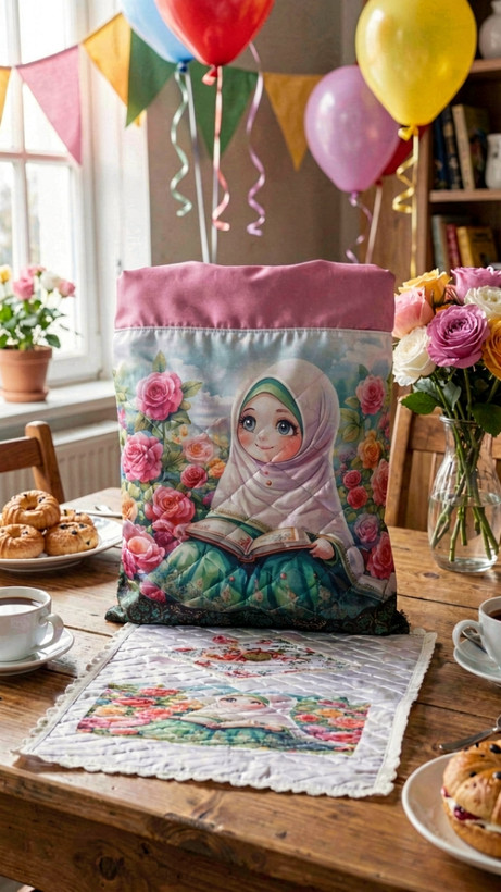 ست کیف تاشو وسجاده ساتن