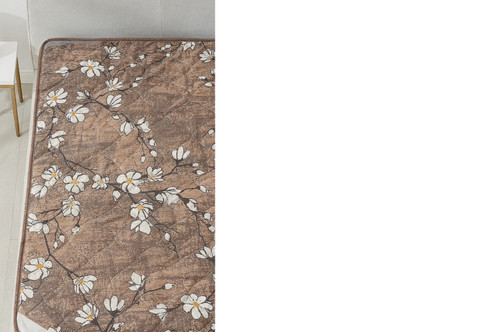 تشک دو رویه لایکو ، تترون درجه 1، طرح شکوفه های بهاری ، ابعاد 195 در 90 س