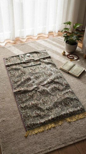 سجاده و جانماز و جامهری طرح طاووس، ابعاد سجاده یک متر در 60سانت