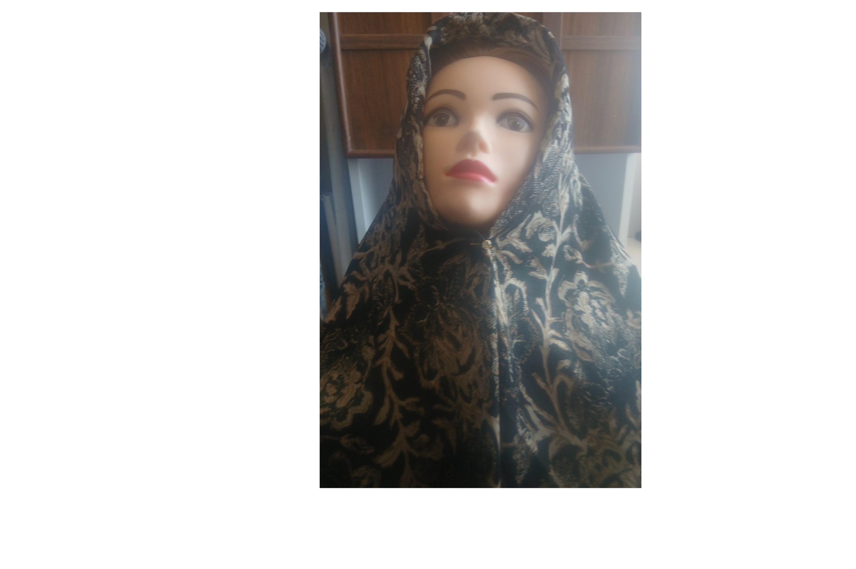 روسری حریرنخی طرحدار، نخ لطیف درجه 1، سایز 100س در 100س