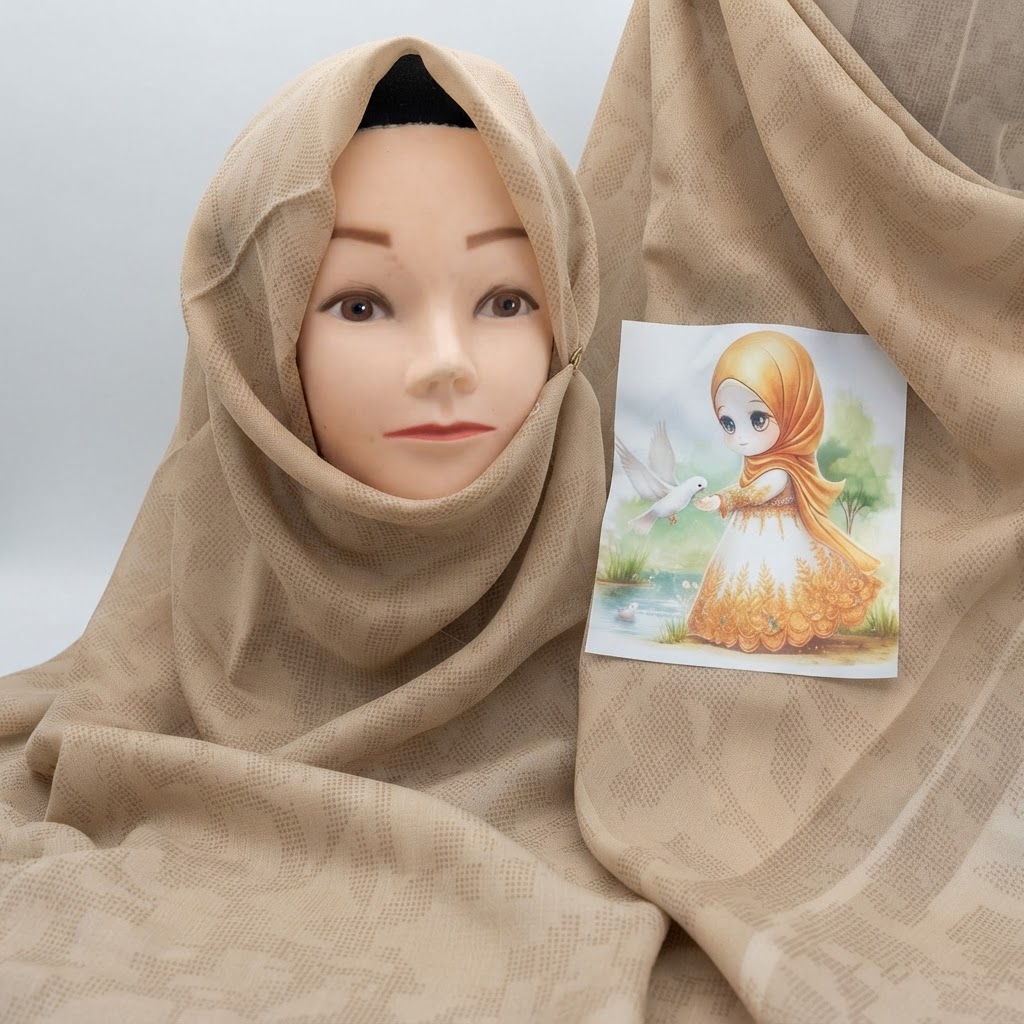 روسری دخترانه حریر نخ